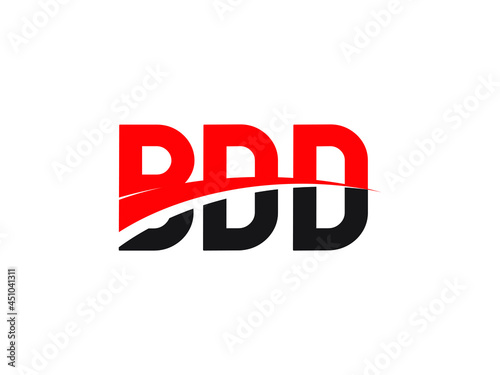 BDD Letter Initial Logo Design Vector Illustration