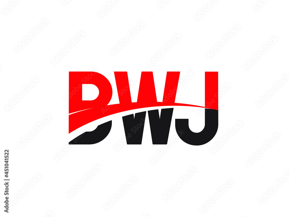 BWJ Letter Initial Logo Design Vector Illustration BWJ Letter Initial Logo Design Vector Illustration