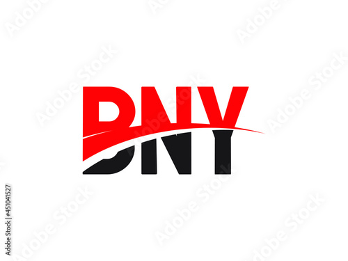 BNY Letter Initial Logo Design Vector Illustration