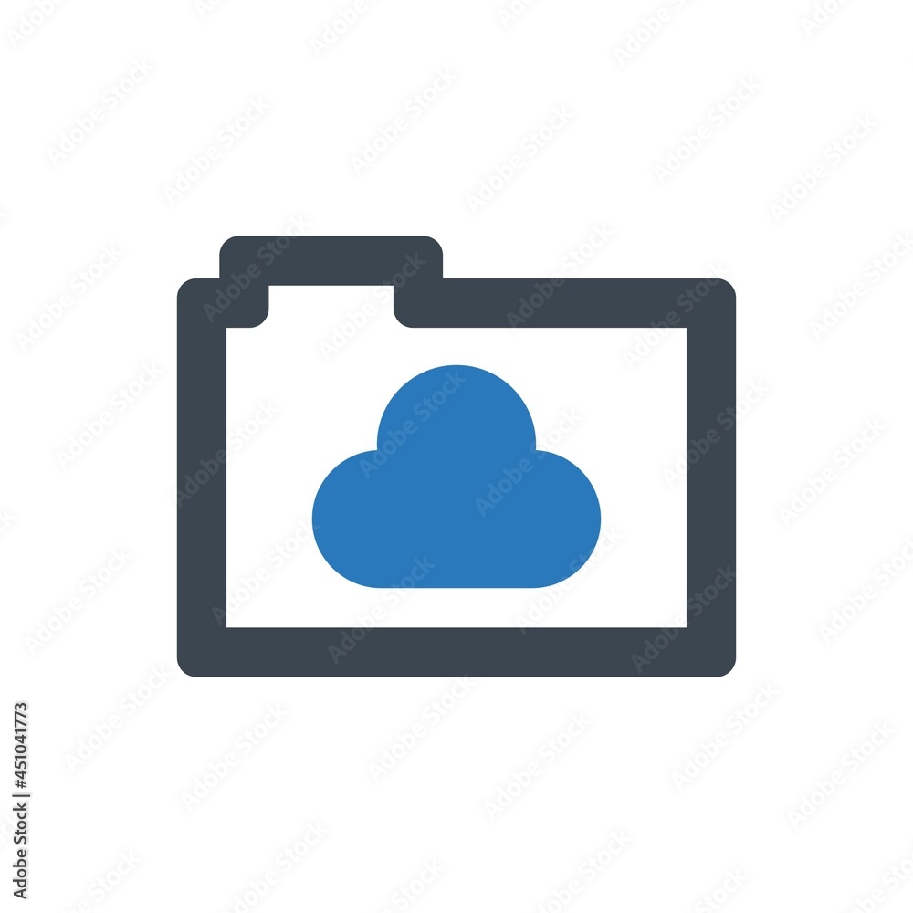 Cloud folder icon Cloud folder icon