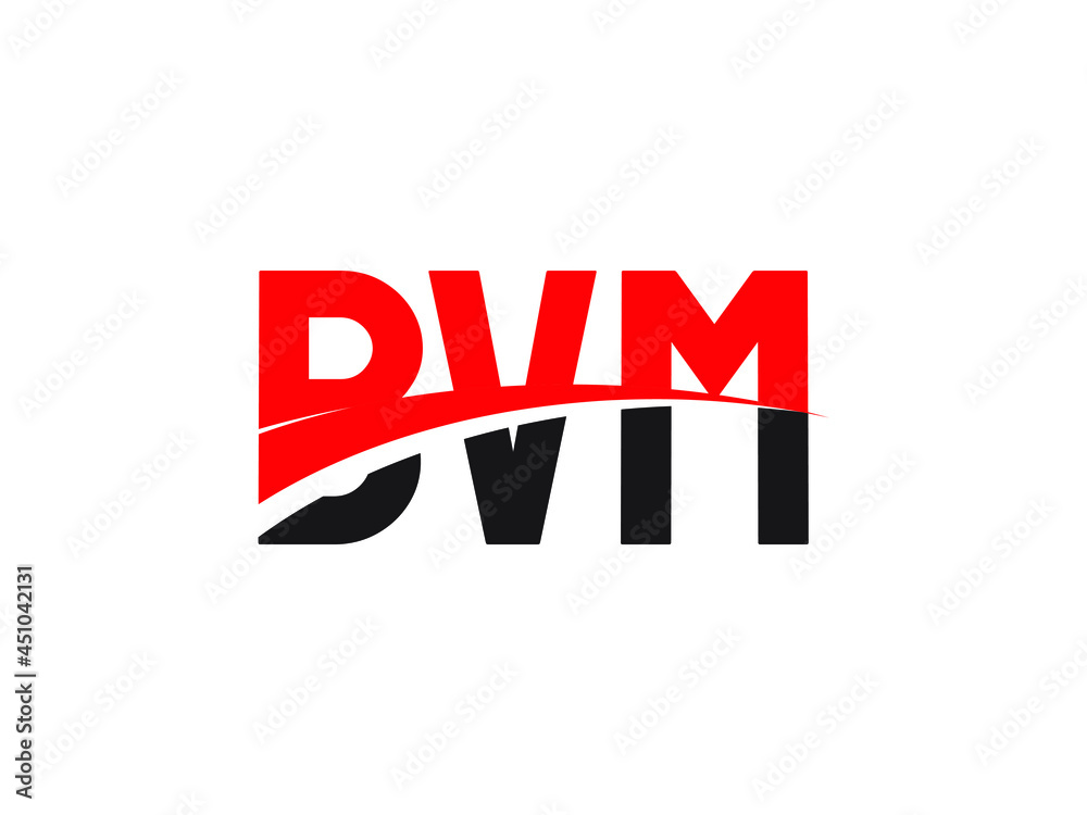 BVM Letter Initial Logo Design Vector Illustration