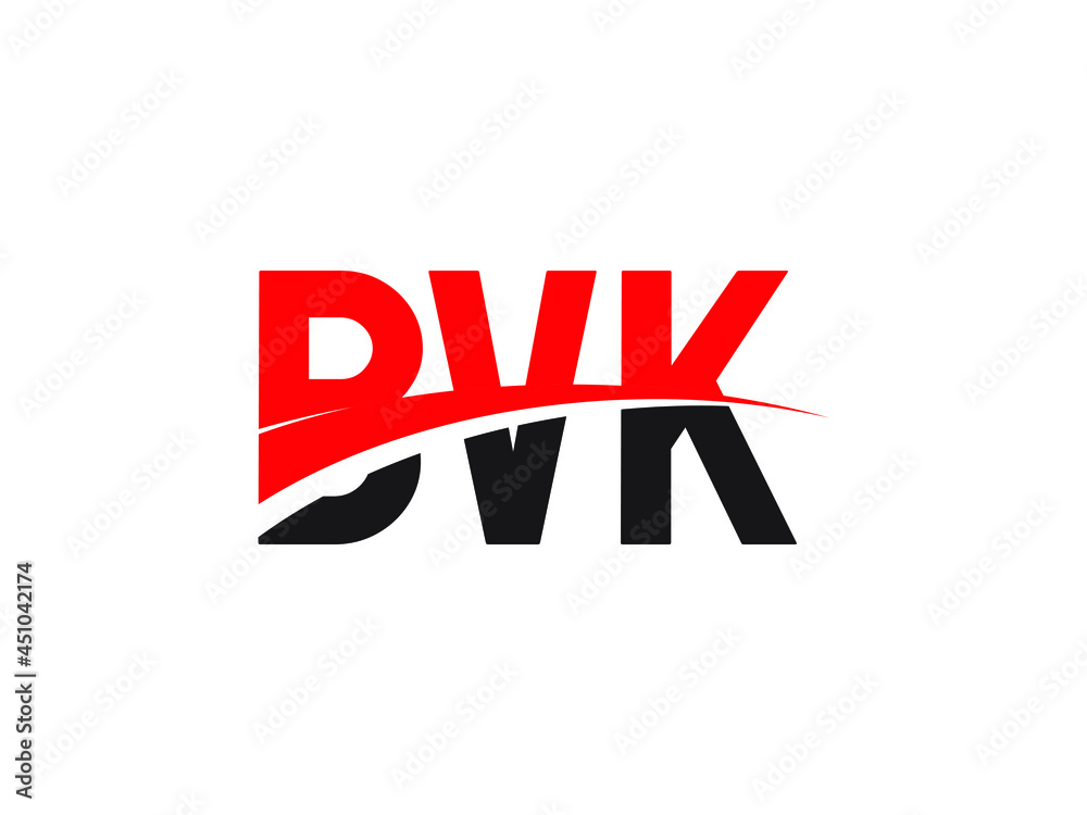 BVK Letter Initial Logo Design Vector Illustration