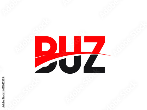 BUZ Letter Initial Logo Design Vector Illustration