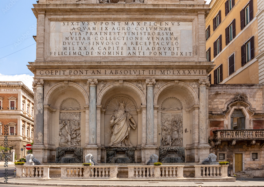 Fototapeta premium Fontana dell'Acqua Felice, Rome