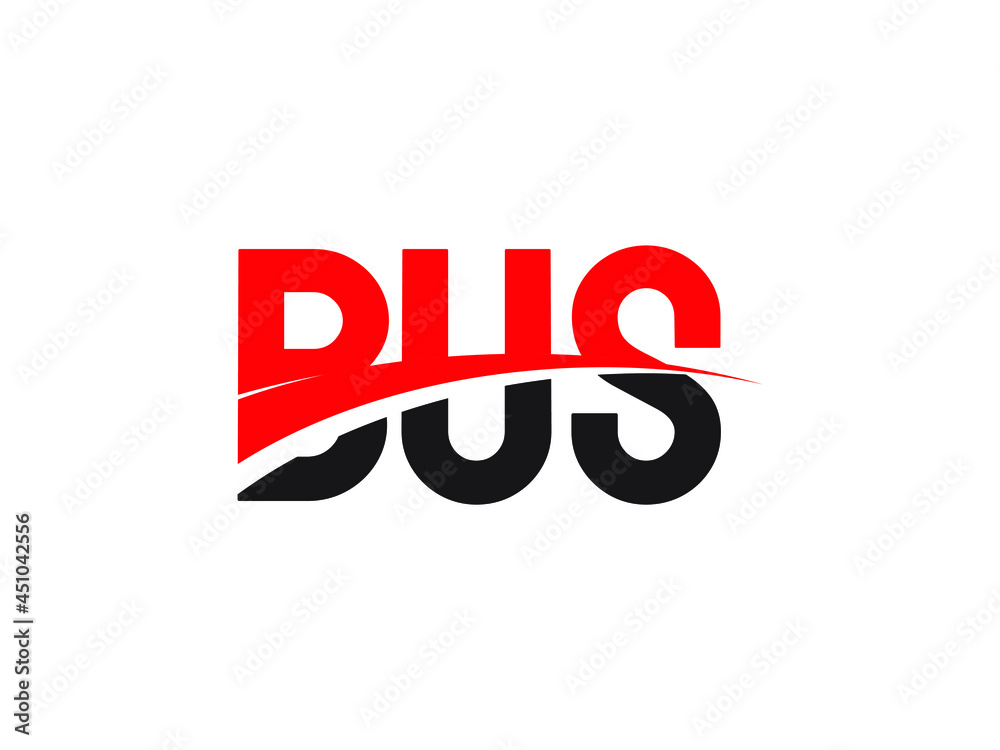 BUS Letter Initial Logo Design Vector Illustration BUS Letter Initial Logo Design Vector Illustration