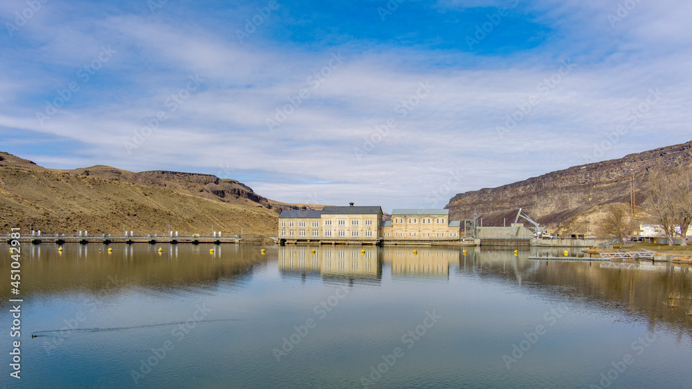 Reflecting in the water Swan Falls Dam on the snake river Reflecting in the water Swan Falls Dam on the snake river