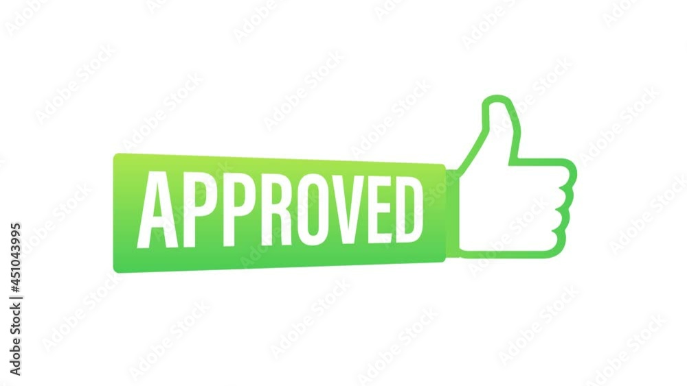 Approved medal. Round stamp for approved and tested product, software and services. Motion graphics. Approved medal. Round stamp for approved and tested product, software and services. Motion graphics.