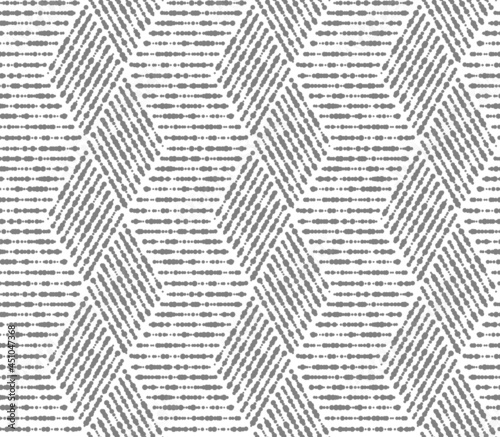 Abstract geometric pattern with stripes  lines. Seamless vector background. White and gray ornament. Simple lattice graphic design.
