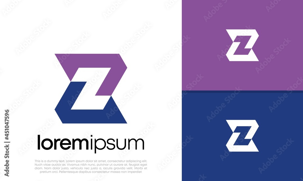 Innovative high tech logo template. Template label for blockchain technology. Technology Logo. Initials Z logo design. Innovative high tech logo template. Template label for blockchain technology. Technology Logo. Initials Z logo design.