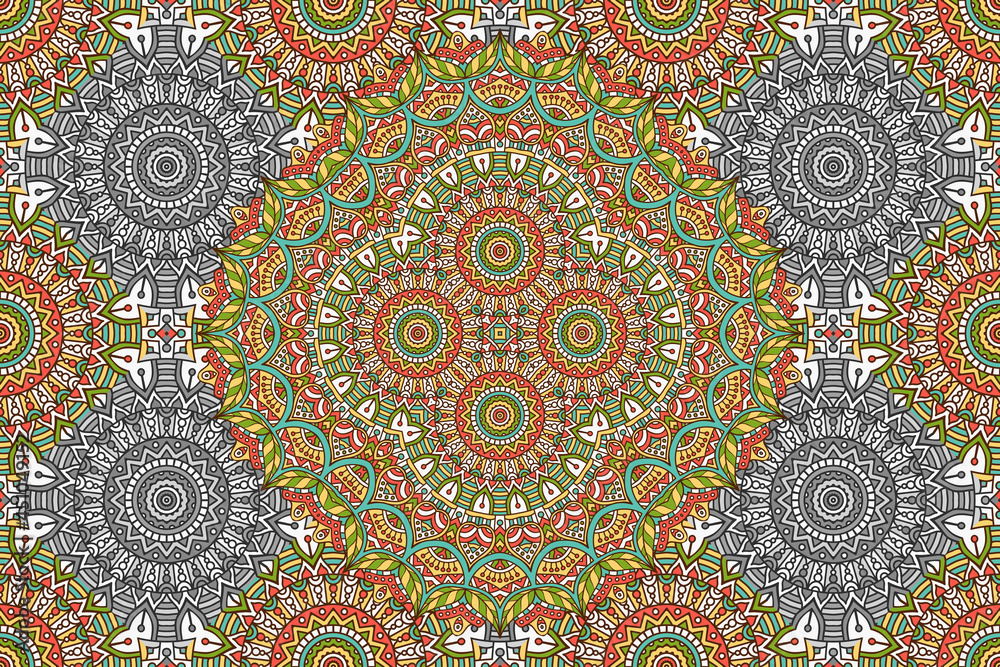 Abstract Mandala Seamless Pattern_39