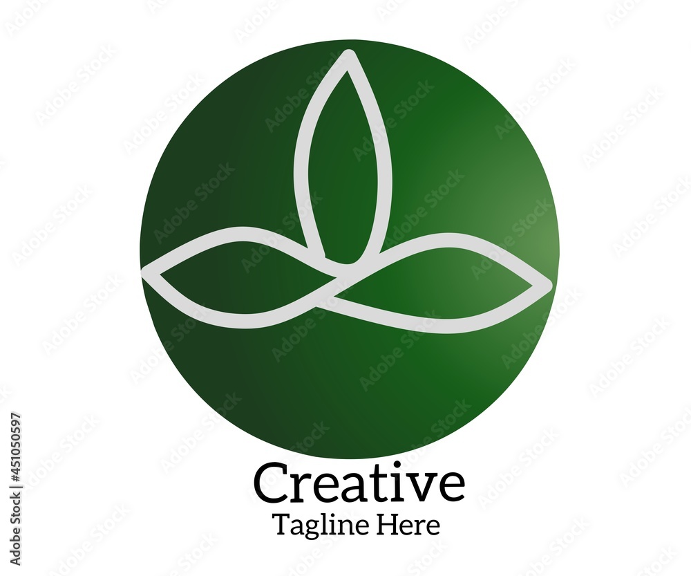 Creative logo design for brand name.