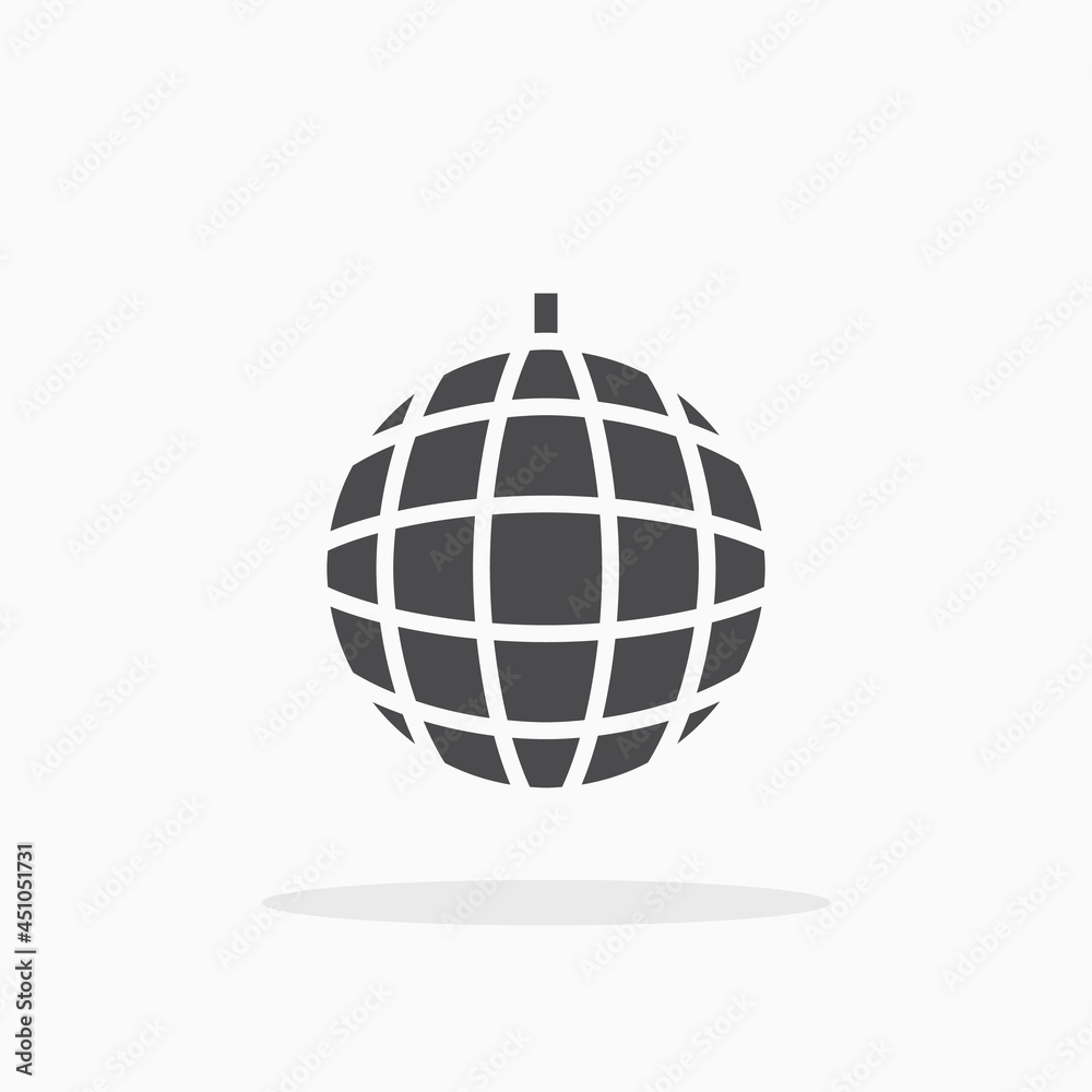 Disco ball icon. Disco ball icon.