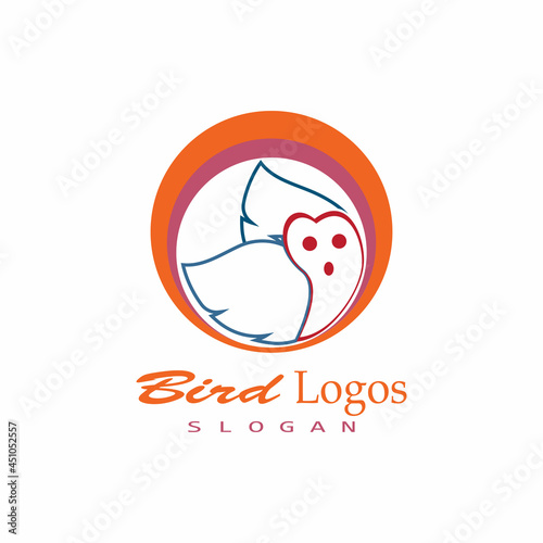 Bird Logo Template Design Vector, Emblem, Design Concept, Creative Symbol, Icon