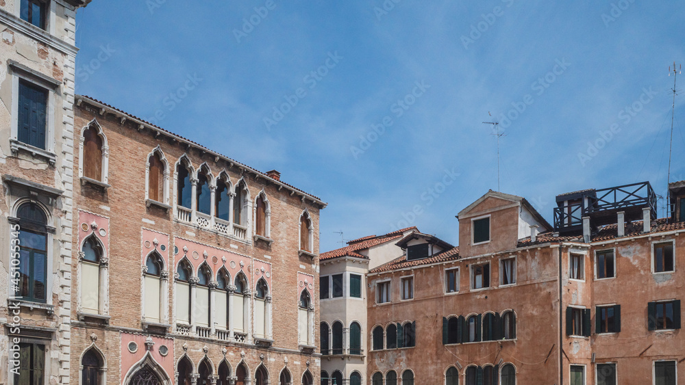 Traditional venetian houses in Venice, Italy