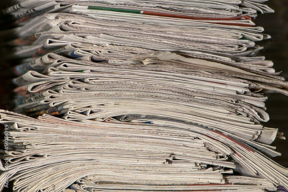 bunch of old newspapers, pile of paper, paper trash, waste paper bunch of old newspapers, pile of paper, paper trash, waste paper