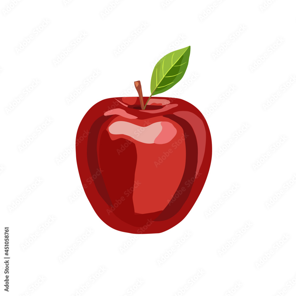 Fresh red apple fruit isolated on white background. Fresh red apple fruit isolated on white background.