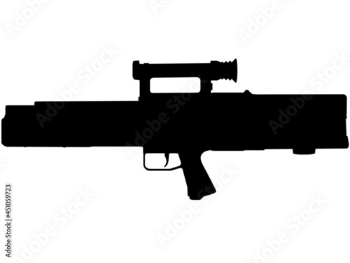 Fully automatic assault rifle G11 - K2 is an assault rifle of the Military of Germany and Armed forces of Germany and US ARMY. silhouette