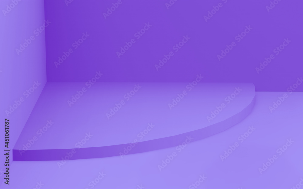 Abstract 3d purple violet color cylinder podium minimal studio background. Abstract 3d purple violet color cylinder podium minimal studio background.