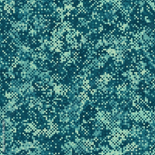 Digital camouflage seamless pattern military geometric camo background