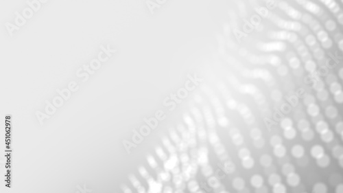 Dot white gray wave light technology texture background. Abstract big data digital concept. 3d rendering.