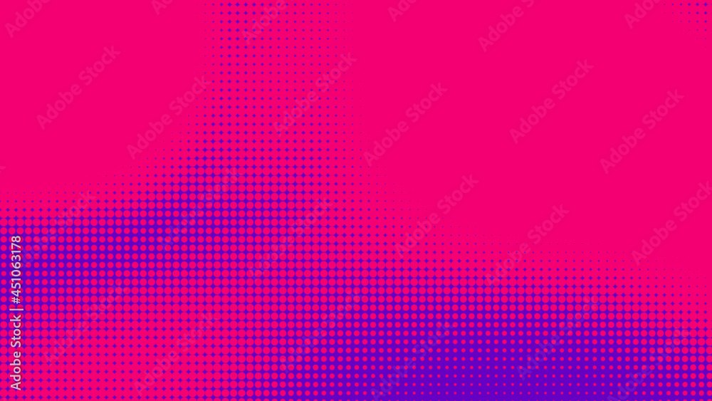 Dots halftone purple pink color pattern gradient texture with technology digital background. Pop art comics with nature graphic design. Dots halftone purple pink color pattern gradient texture with technology digital background. Pop art comics with nature graphic design.