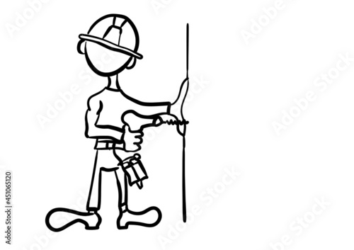 illustration of a man with a screwdriver