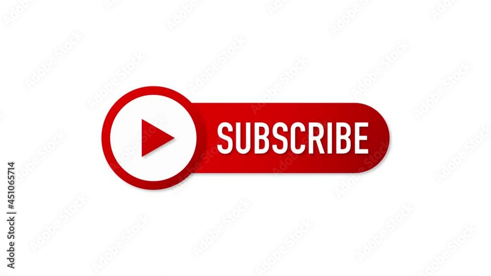 Subscribe button icon. Motion graphics. Business concept subscribe pictogram. Subscribe button icon. Motion graphics. Business concept subscribe pictogram.