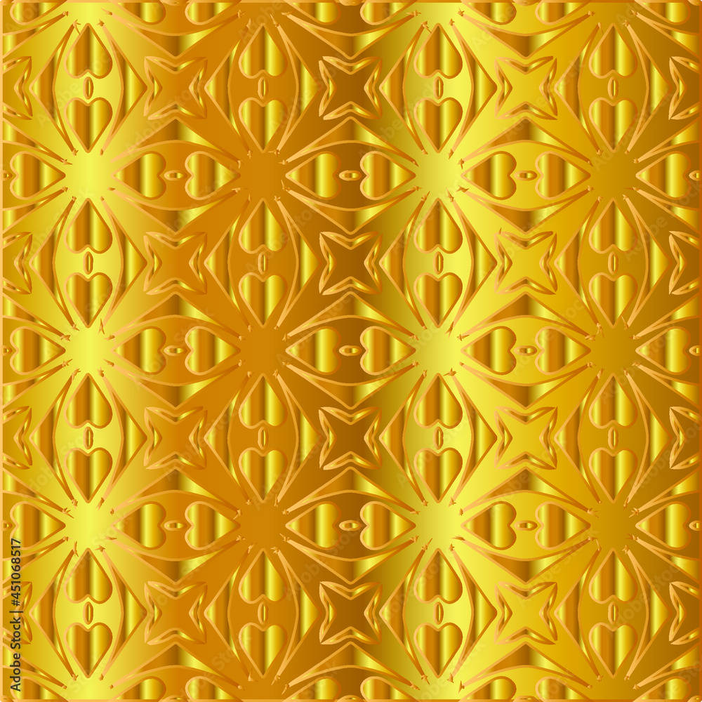 Geometric vector pattern with yellow and white gradient. gold ornament for wallpapers and backgrounds. Geometric vector pattern with yellow and white gradient. gold ornament for wallpapers and backgrounds.