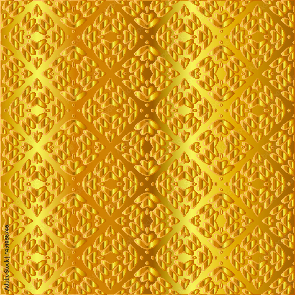 Geometric vector pattern with yellow and white gradient. gold ornament for wallpapers and backgrounds. Geometric vector pattern with yellow and white gradient. gold ornament for wallpapers and backgrounds.