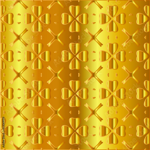 Geometric vector pattern with yellow and white gradient. gold ornament for wallpapers and backgrounds.

