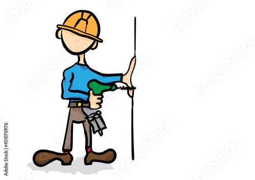 illustration of a man with a screwdriver