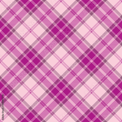 Purple argyle tartan plaid. Scottish pattern fabric swatch. 