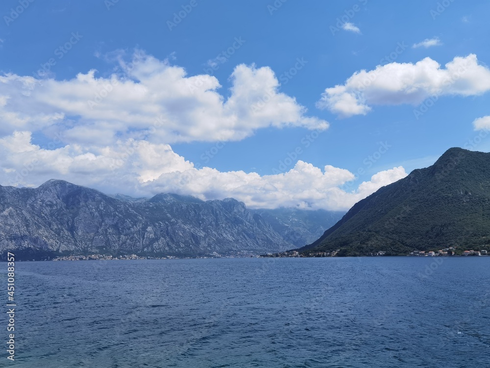 hot summer day in perast montenegro