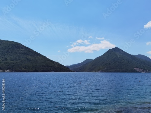 hot summer day in perast montenegro