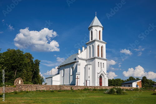 Old ancient Church of St. Casimir, the oldest catholic temple in Belarus, Vseliub village, Grodno region, Novogrudok district, Belarus.