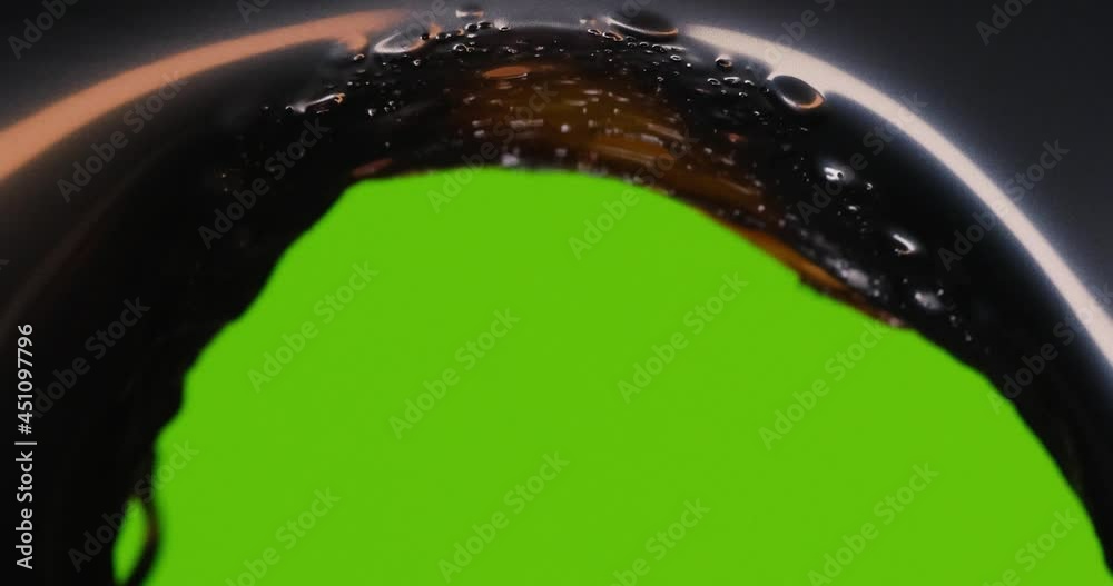 Old film strip burn with bubble.plastic burning bubbles fire closeup