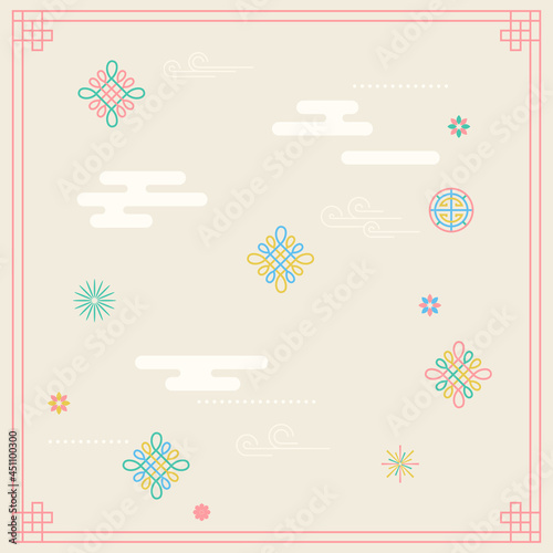 Vector illustration of Korean traditional pattern.