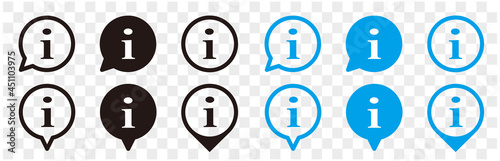 Information vector icons pointers signs isolated on white background. 