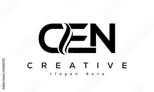 Letter CEN creative logo design vector