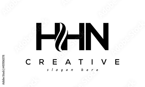 Letter HHN creative logo design vector	 photo