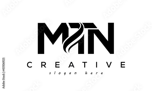 Letter MTN creative logo design vector	