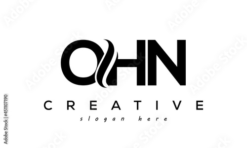Letter OHN creative logo design vector	 photo