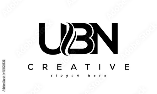 Letter UBO creative logo design vector	 photo