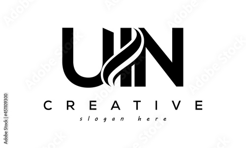 Letter UIO creative logo design vector	 photo