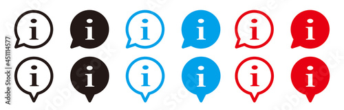 Information vector icons pointers signs isolated on white background. 