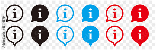 Information vector icons pointers signs isolated on white background. 