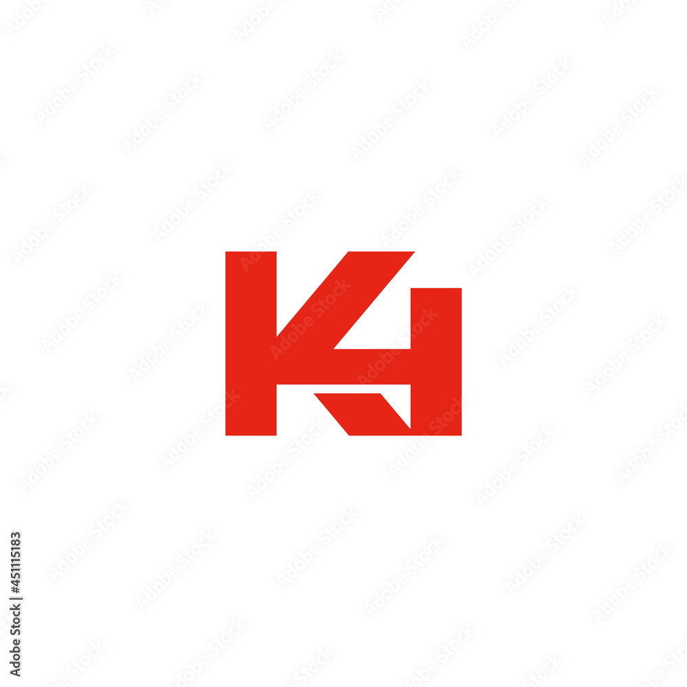 K4 initial letter monogram. Company logo design. K4 initial letter monogram. Company logo design.