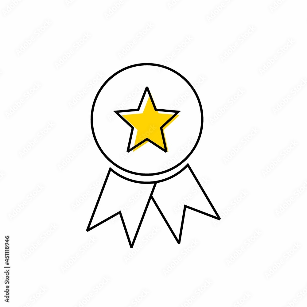 Quality guarantee ribbon icon with star. Premium quality label. vector illustration Quality guarantee ribbon icon with star. Premium quality label. vector illustration