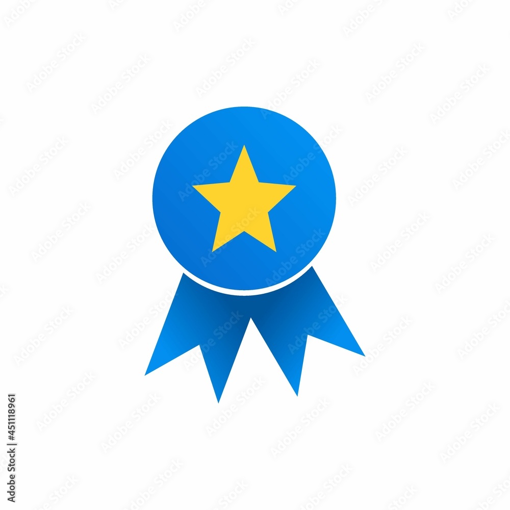 Quality guarantee ribbon icon with star. Premium quality label. vector illustration Quality guarantee ribbon icon with star. Premium quality label. vector illustration
