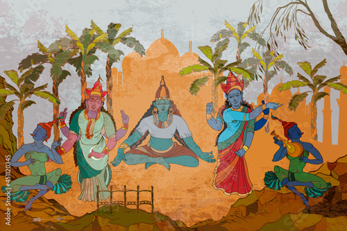 Wallpaper Mural Old Asian culture